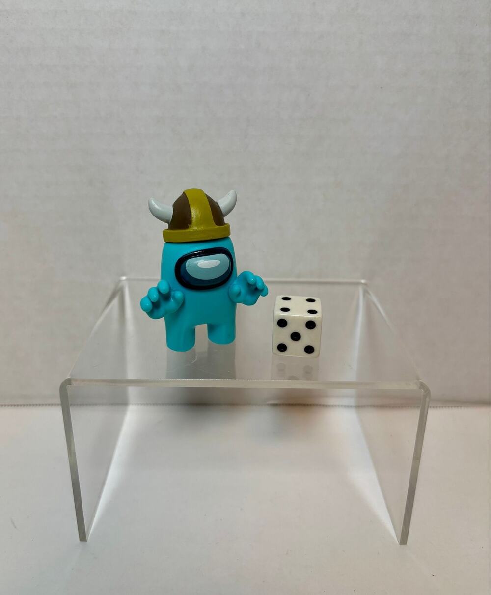 Among Us Blue Viking Helmet Crewmate Blind Box Series Mini Figure Toikido